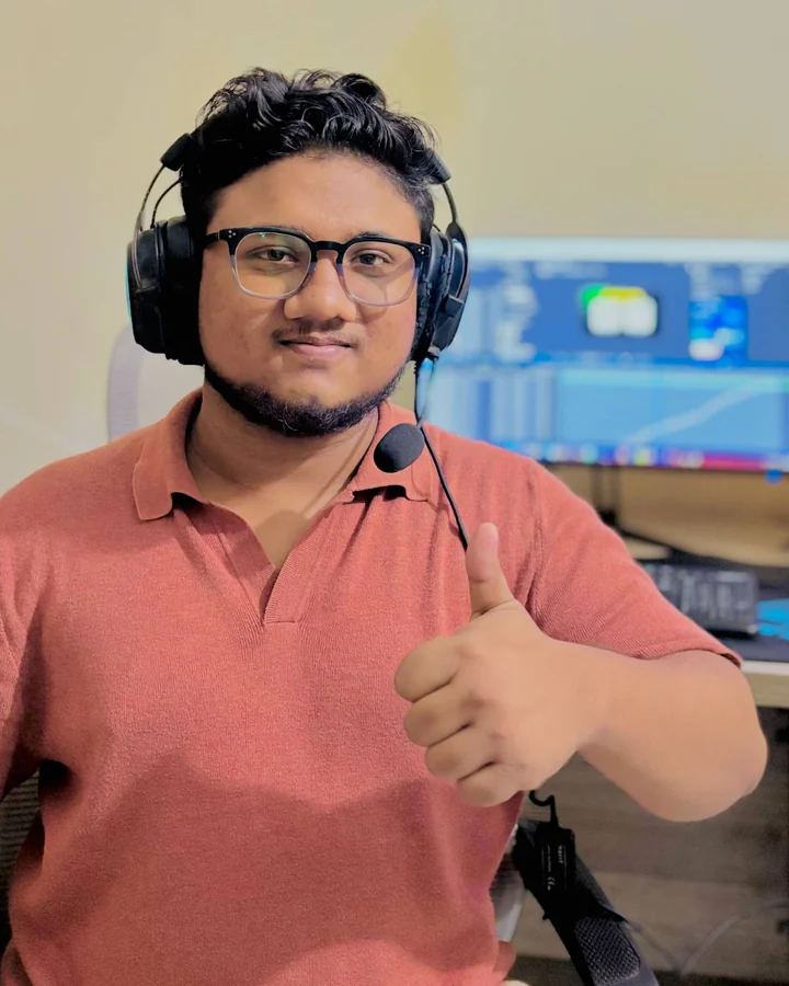 Ashik Mahmud at his editing desk
